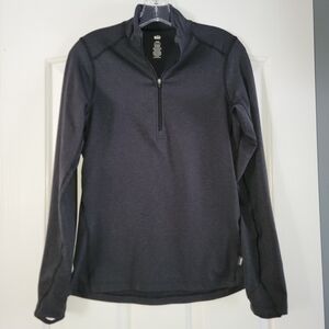 REI 1/4 zip shirt Charcoal Black